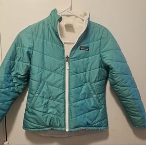 Girls 7-8 Teal Patagonia Jacket
